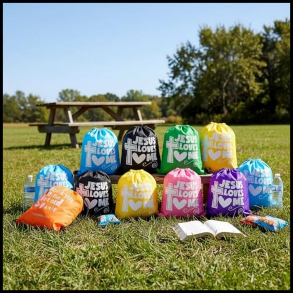 Religious Drawstring Backpacks Bulk Christian Gif… - image 2